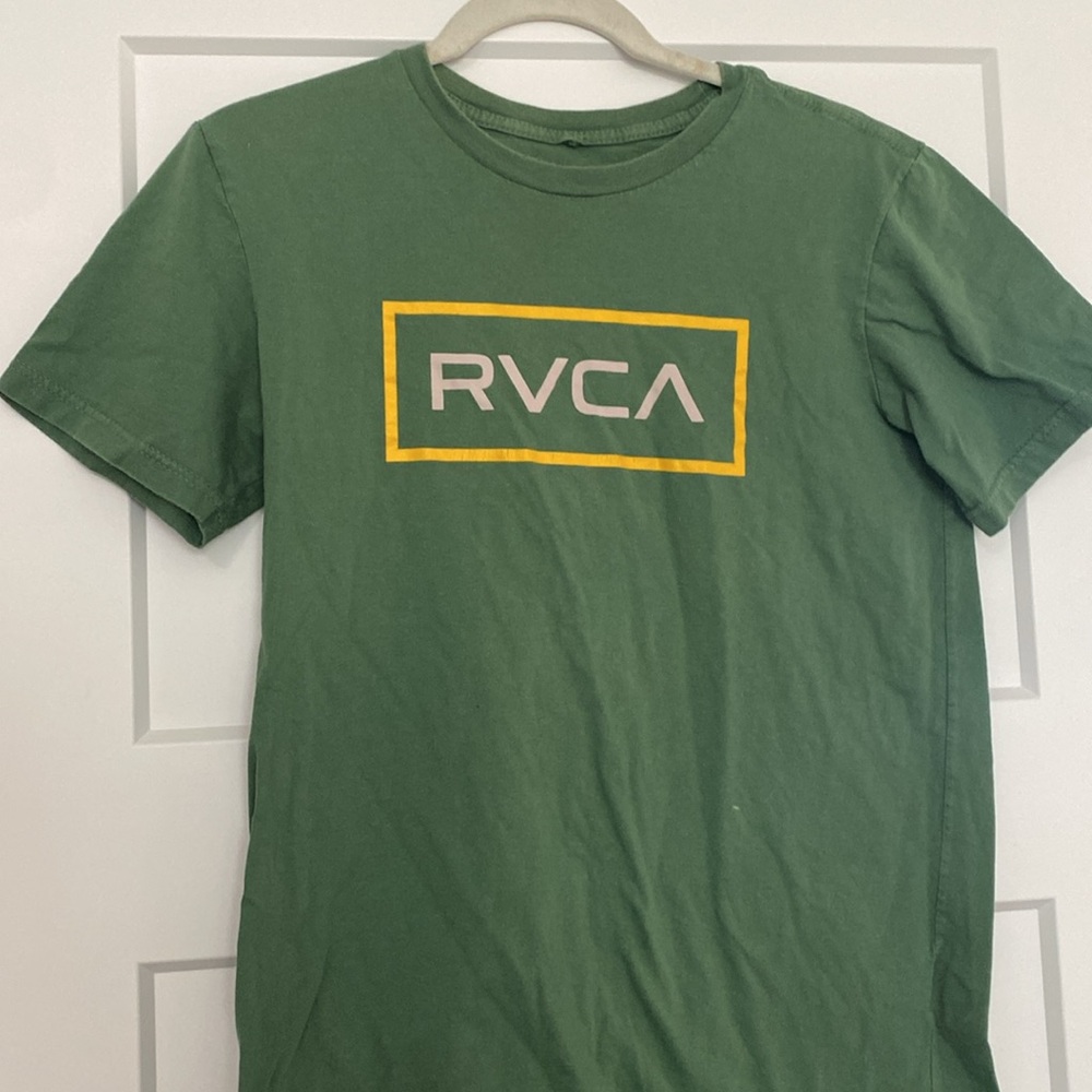 Green RVCA Tee - Picture 2 of 3